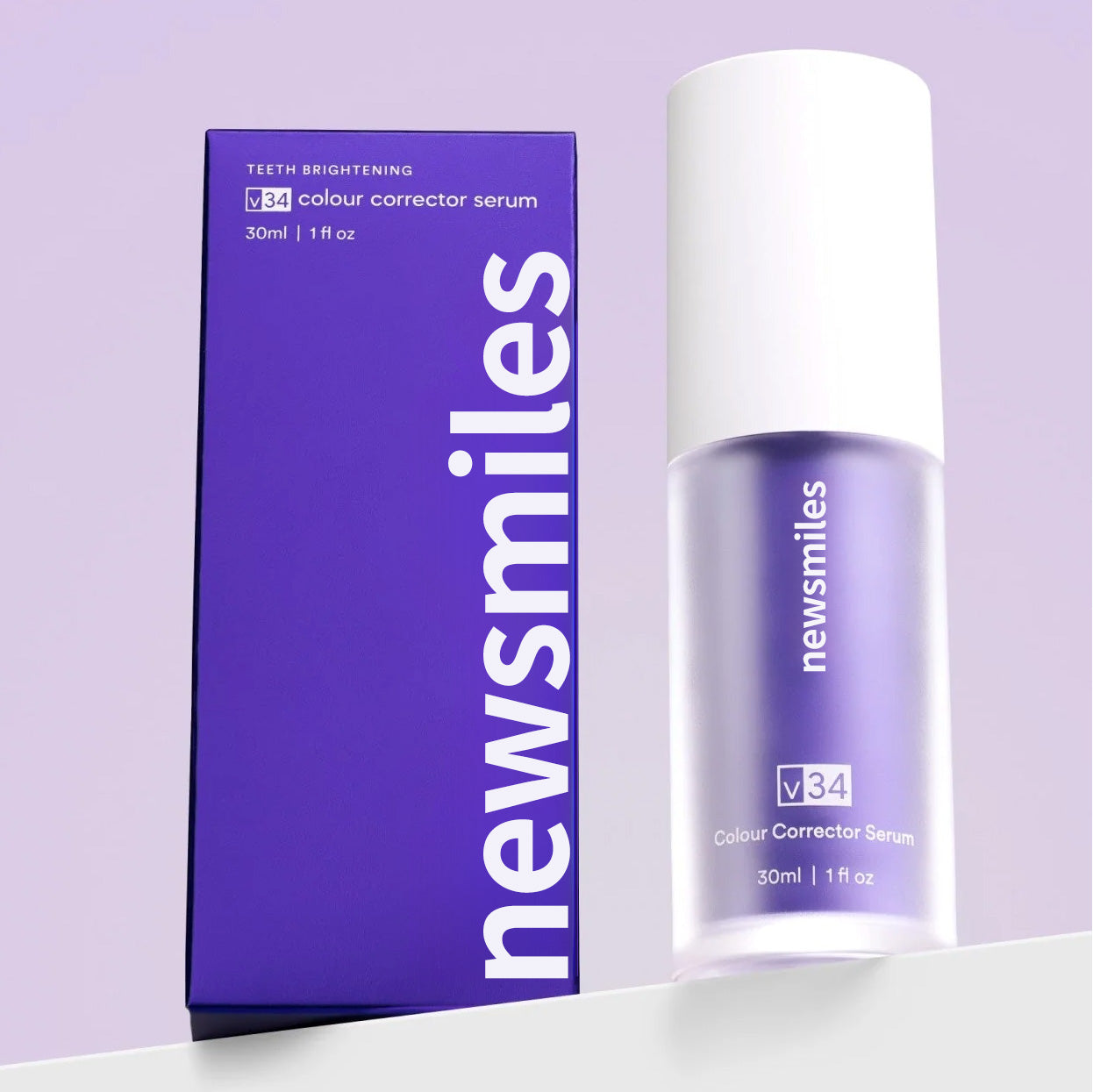 Flash Sale Ending Soon💥Newsmiles v34 Colour Corrector - Tooth Stain Concealer, Teeth Brightening Booster, Purple Toothpaste
