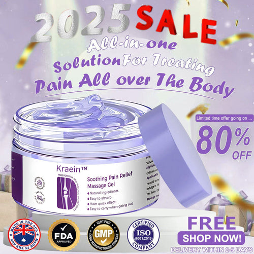 Kraein™ Turmeric & Emu Oil Arthritis Soothing Pain Relief Massage Gel 👨‍⚕️Australian Osteopathic Association （AOA）Approved