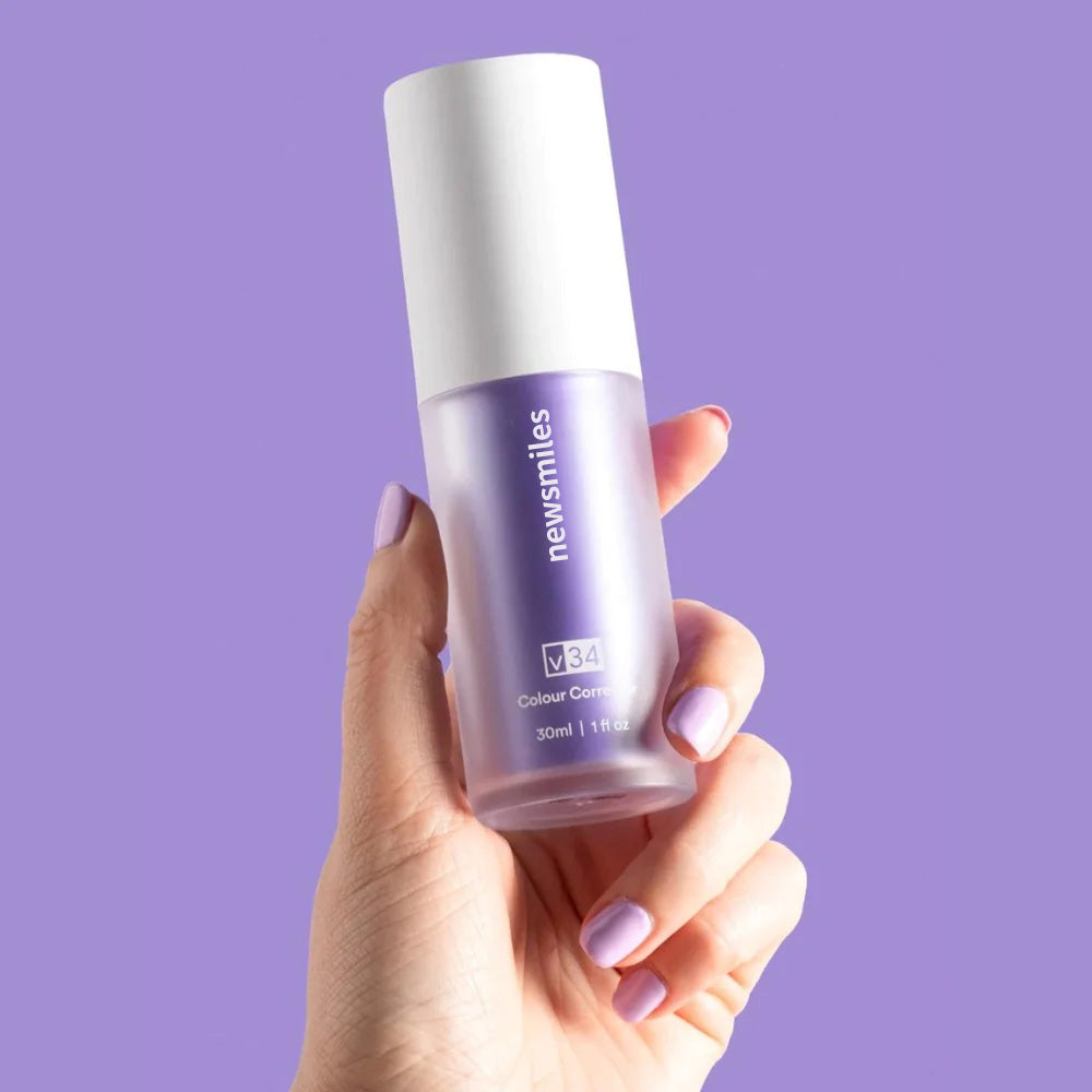Flash Sale Ending Soon💥Newsmiles v34 Colour Corrector - Tooth Stain Concealer, Teeth Brightening Booster, Purple Toothpaste